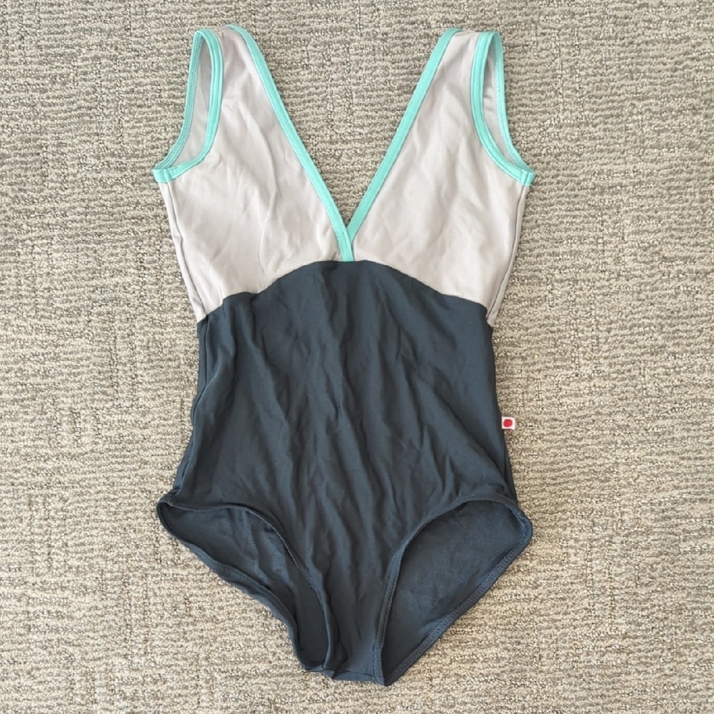 Yumiko Leotard- Gray and Teal